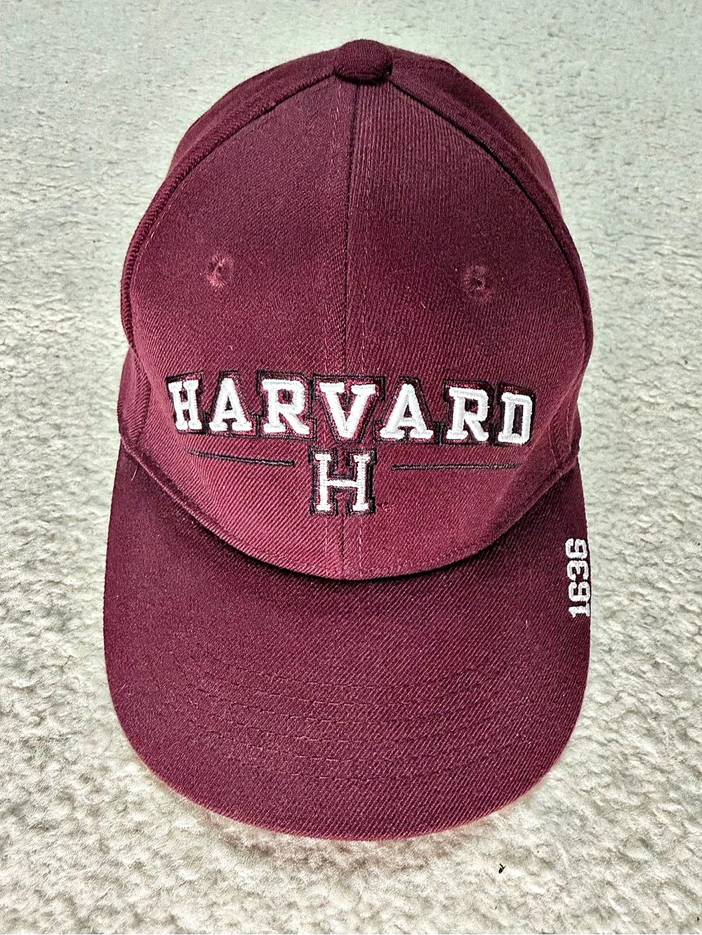 Harvard Crimson Baseball Cap 1998 Ivy League Maroon Embroidered